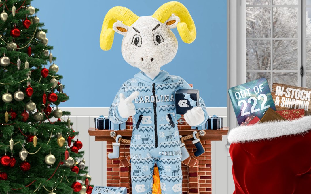 FOCO has released an officially licensed Holiday Mascot Bobblehead collection