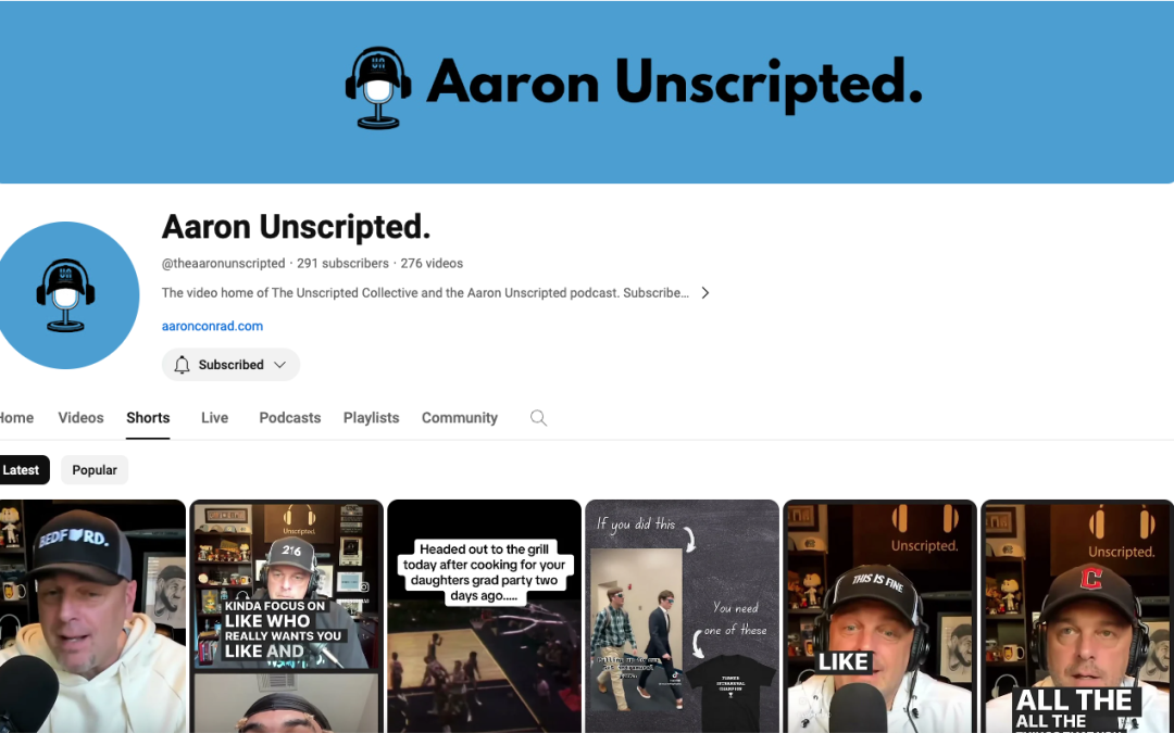 Aaron Unscripted on Youtube